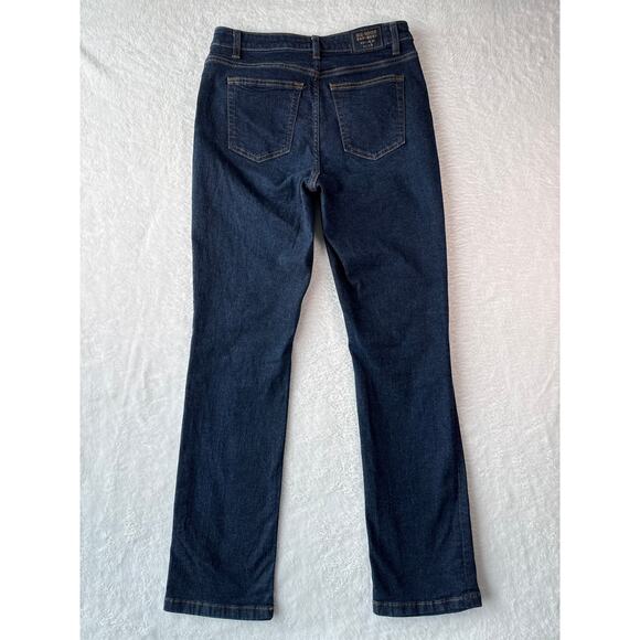 Brooks Brothers Straight Fit Jeans Womens Size 6 Dark Rinse Cotton Denim - Picture 9 of 10